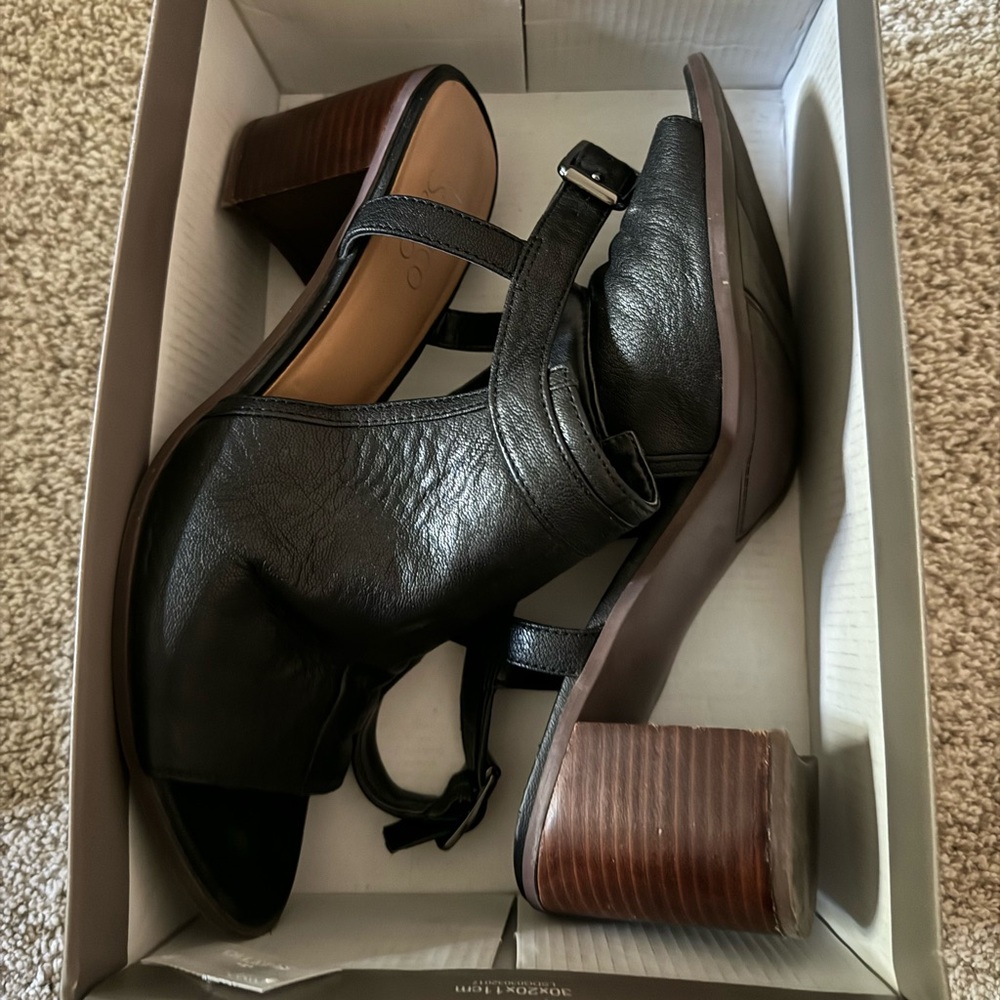 Franco Sarto Black Block Heel